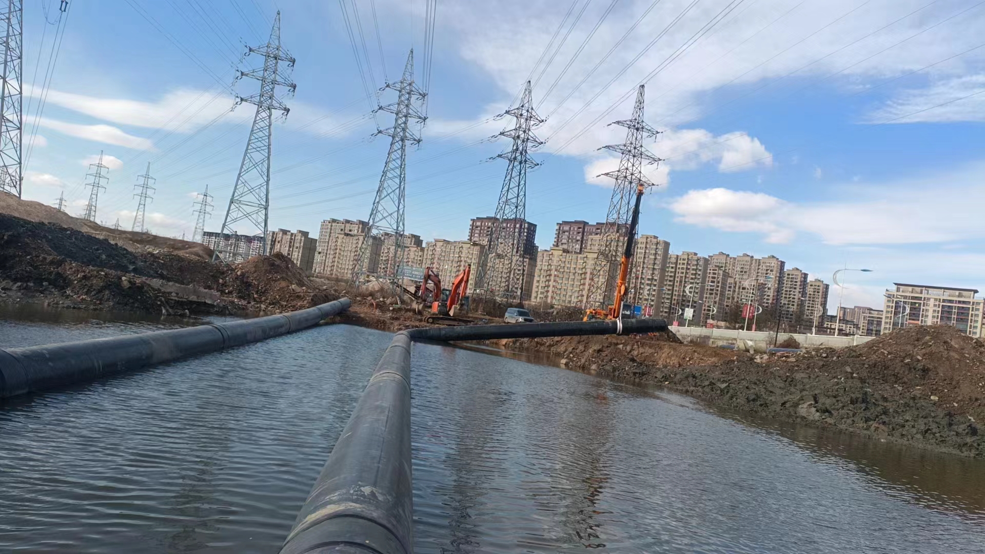 济南黑河市水下沉管安装施工管道